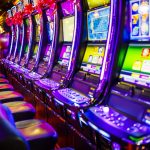 Slot machines in casino